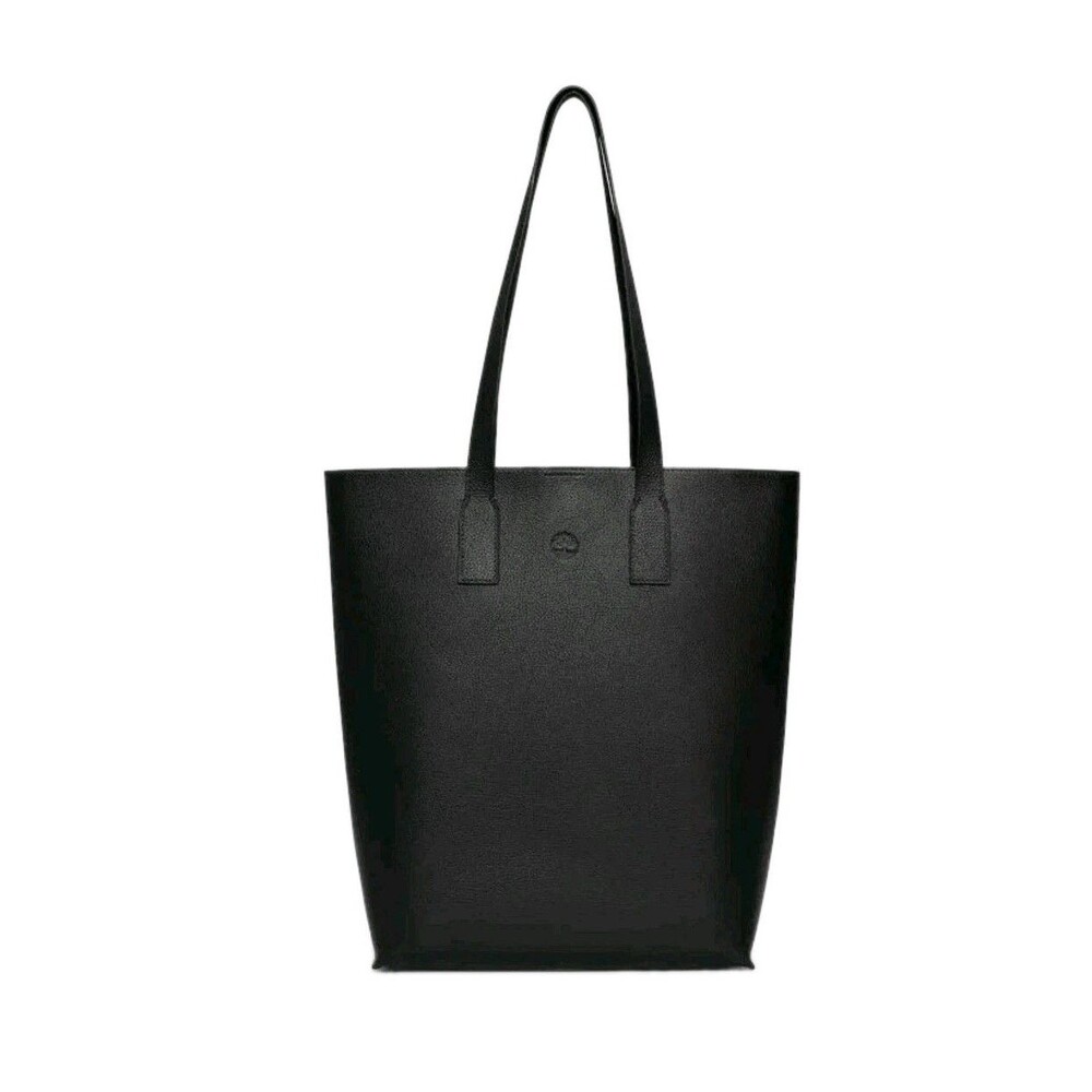 Timberland Tuckerman Leather Tote for Women in Black Pebble Leather Carryall New